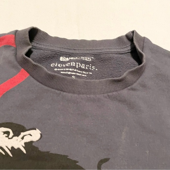 Brandalised Eleven Paris Banksy Grey Sweatshirt Small - Picture 7 of 16